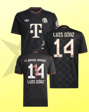16LDBM Camiseta del Bayern Múnich edición Luis D14z DELUXE Tercera Indumentaria