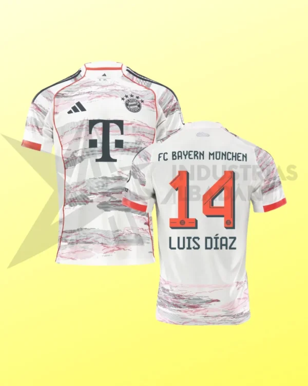 Camiseta del Bayern Múnich edición Luis D14z DELUXE Segunda Indumentaria