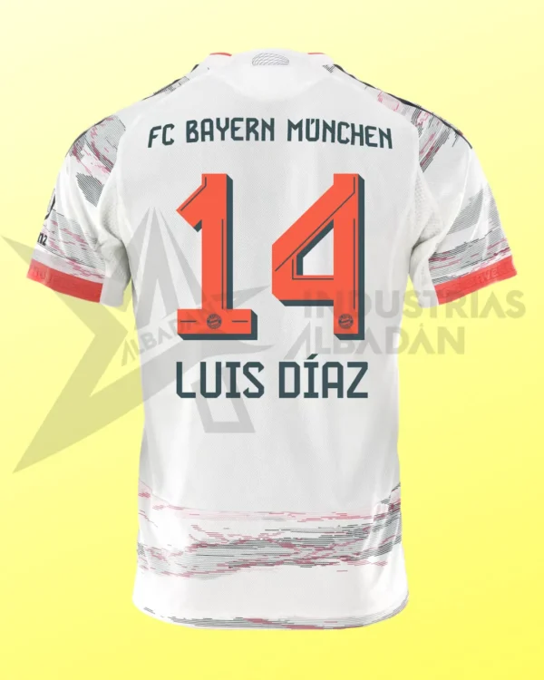 Camiseta del Bayern Múnich edición Luis D14z DELUXE Segunda Indumentaria