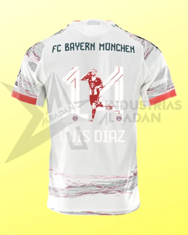 Camiseta del Bayern Múnich edición Luis D14z DELUXE Segunda Indumentaria