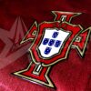 Vista escudo camiseta selección Portugal