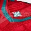 Vista cuello camiseta selección Portugal