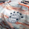 Vista tiro alto camiseta visitante Bayern Munich