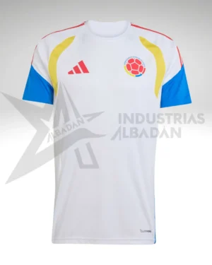 Camiseta Selección Colombia Entrenamiento Blanca 2026 Tipo Jugador